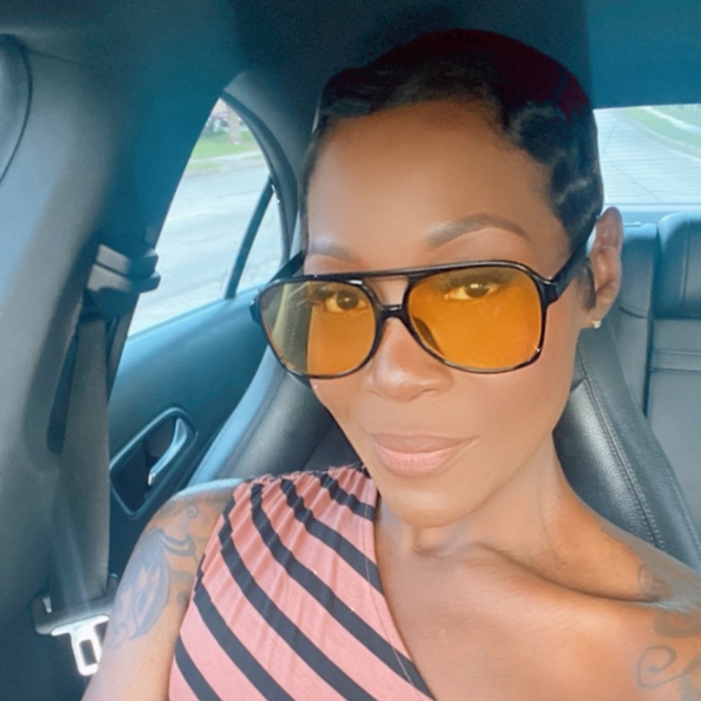 Aviator Sunglasses (Yellow/Orange Lenses)